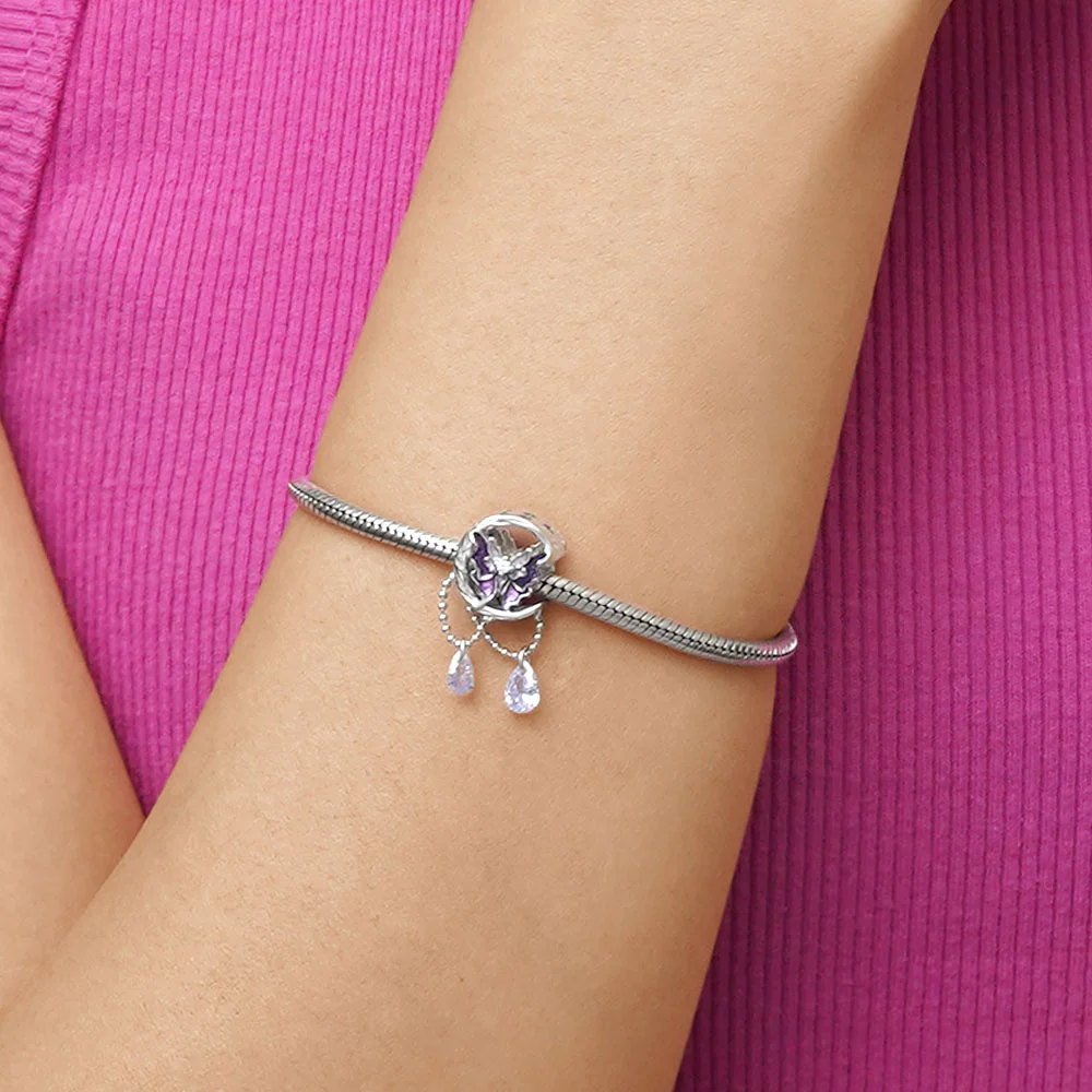 Gnoce Fantasy Purple Moon Butterfly Charm - Image 5
