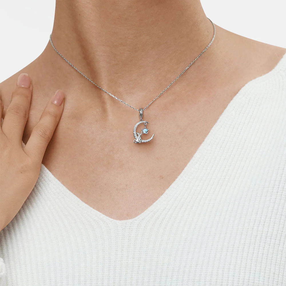 Gnoce Moon&Cat Pendant Dangle Charm - Image 6