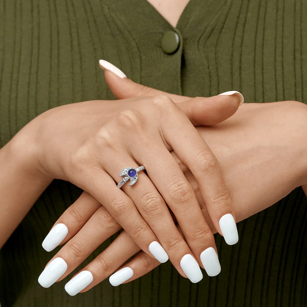Gnoce Magic Moon Mood Ring Platinum-plated Silver Blend - Image 6