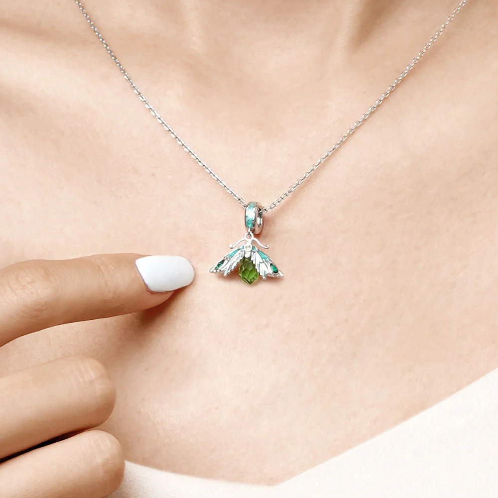 Gnoce Moth Pendant Dangle Charm - Image 7