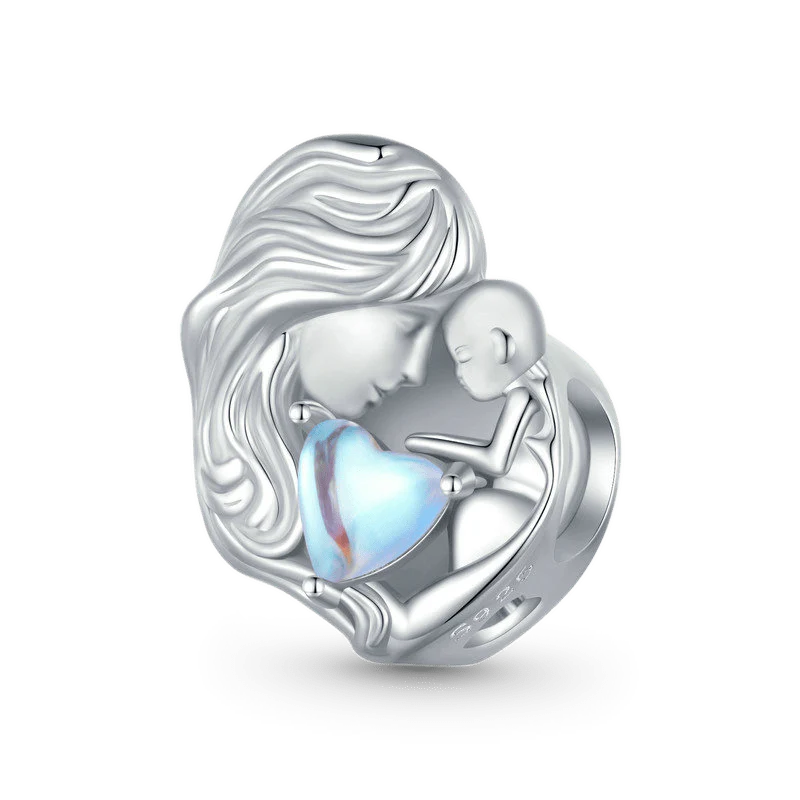 Gnoce Mother & Child Moonstone Charm