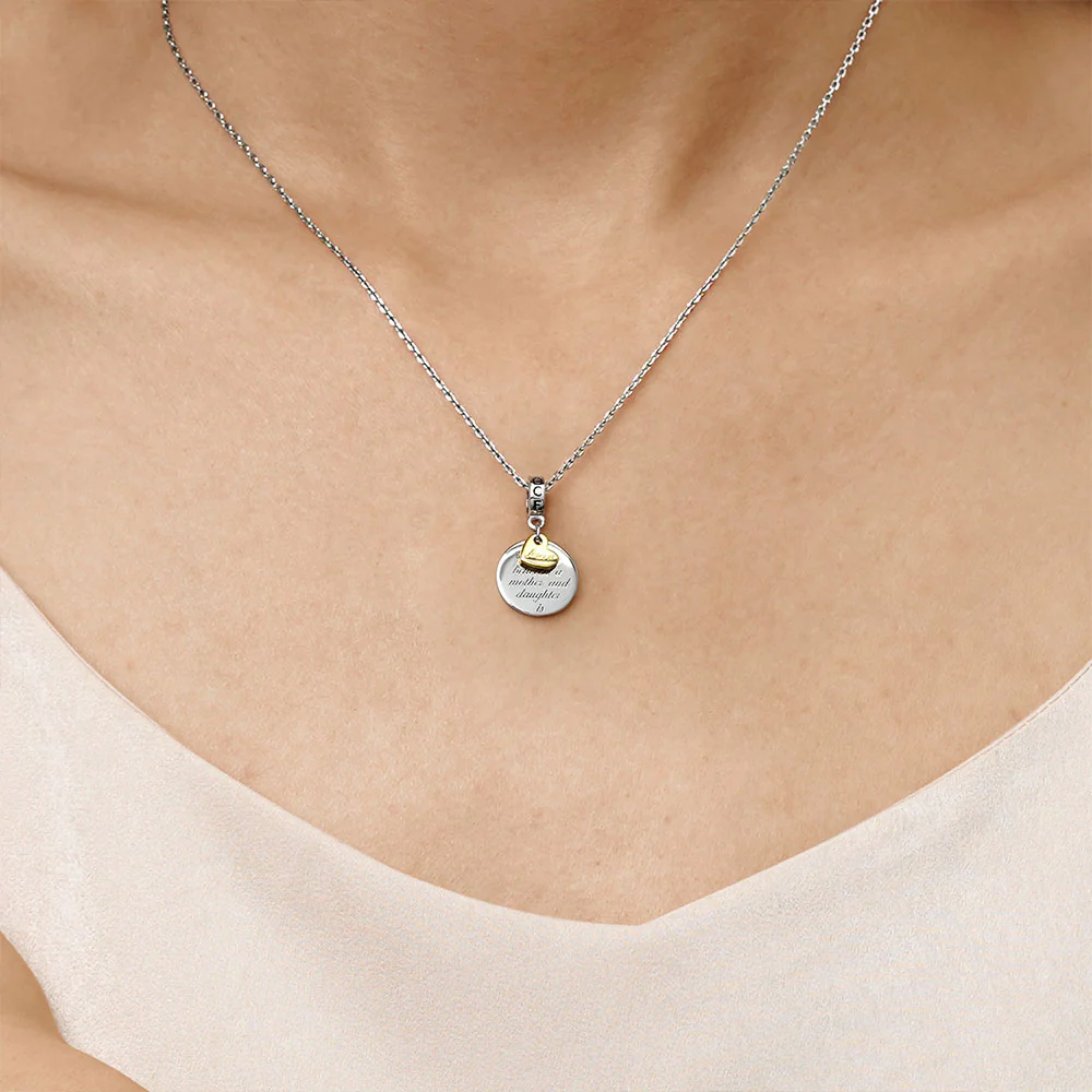 Gnoce Mother & Daughter Forever Love Pendant Dangle Charm - Image 7