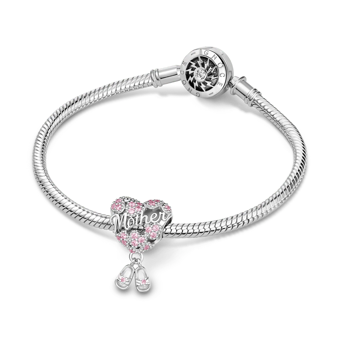 Gnoce Mother Heart with Baby Shoes Charm - Image 3