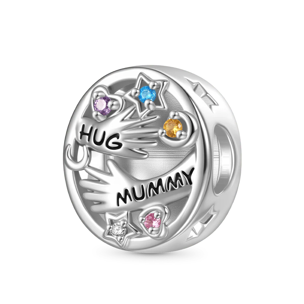 Gnoce HUG MUMMY Photo Charm Platinum-plated Silver Blend - Image 3