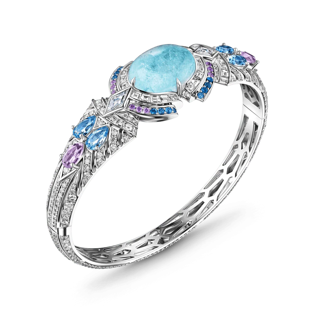Gnoce Vintage-Inspired Multi-Blue Gemstone Ring - Image 4