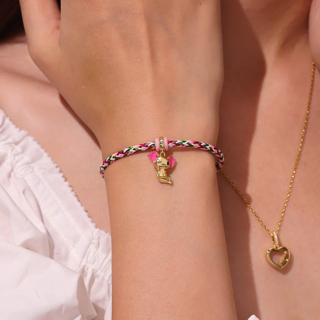 Gnoce Multicolor Round Snap Basic Bracelet with 2 Pieces of Stoppers - Image 5