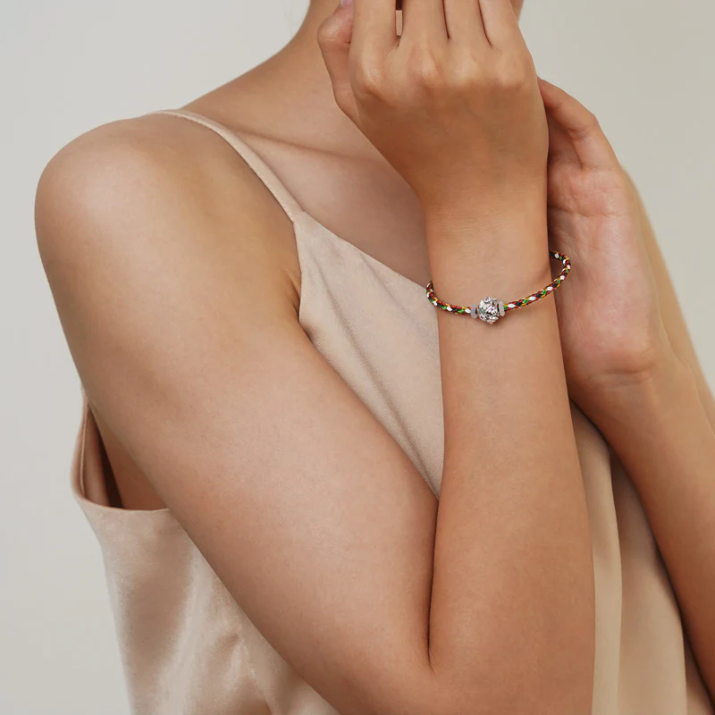 Gnoce Multicolor Basic Bracelet with 2 Pieces of Stoppers - Image 4