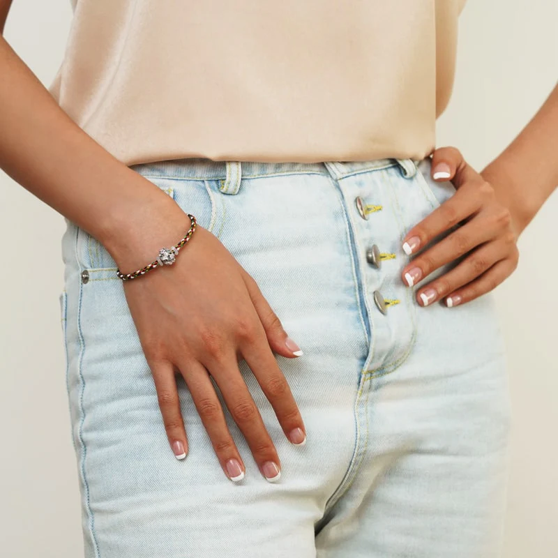 Gnoce Multicolor Basic Bracelet with 2 Pieces of Stoppers - Image 6