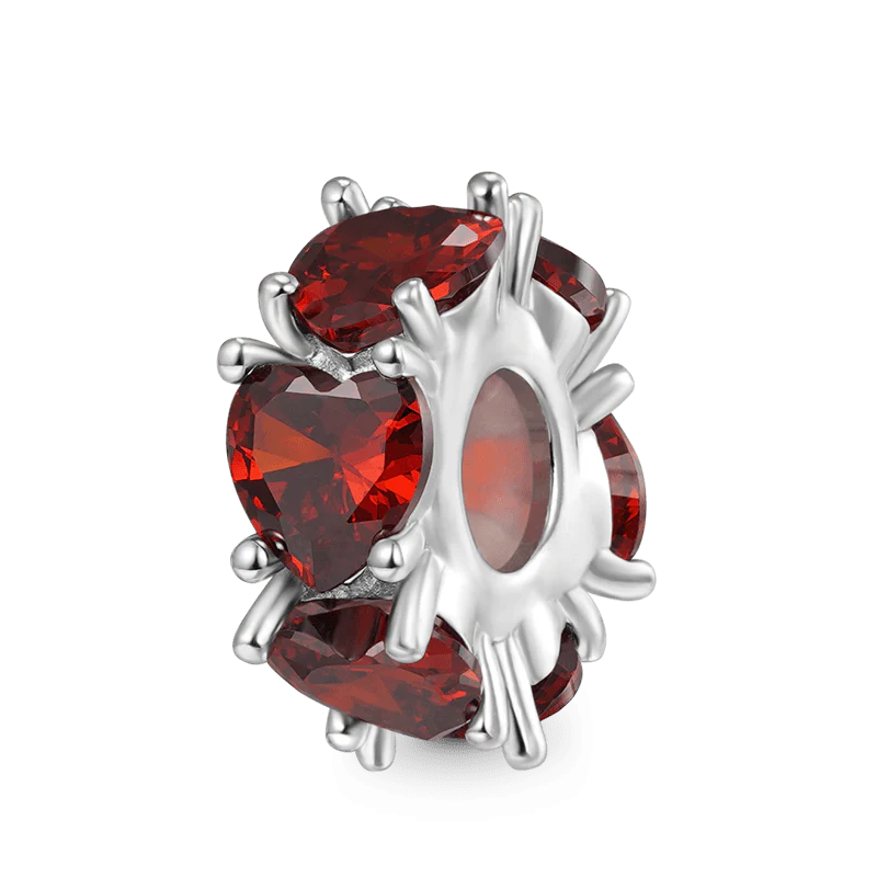 Gnoce Basic Multicolor Heart Stopper Charm