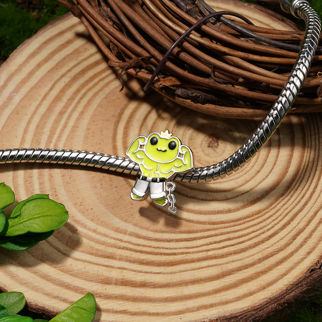 Gnoce Frog Magnetic Removable Pants Stopper Charm Platinum-plated Silver Blend - Image 4