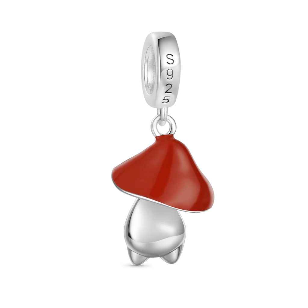 Gnoce Whimsical Mushling Charm Platinum-plated Silver Blend - Image 5