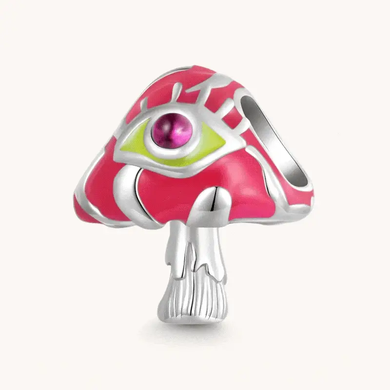 Gnoce Glow in the Dark Mushroom Charm