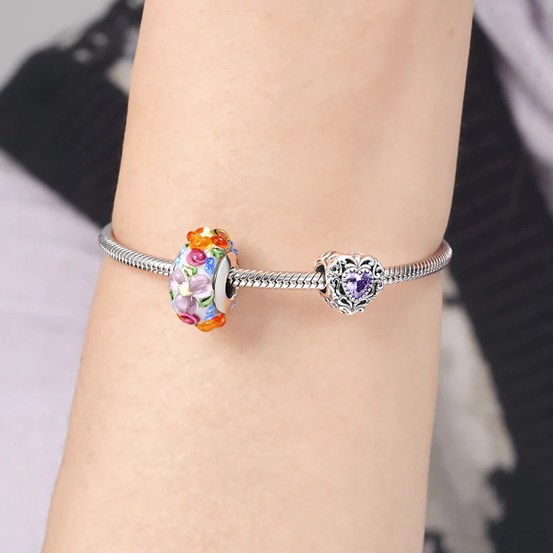 Mysterious Heart Charm Bead 925 Sterling Silver - Image 3