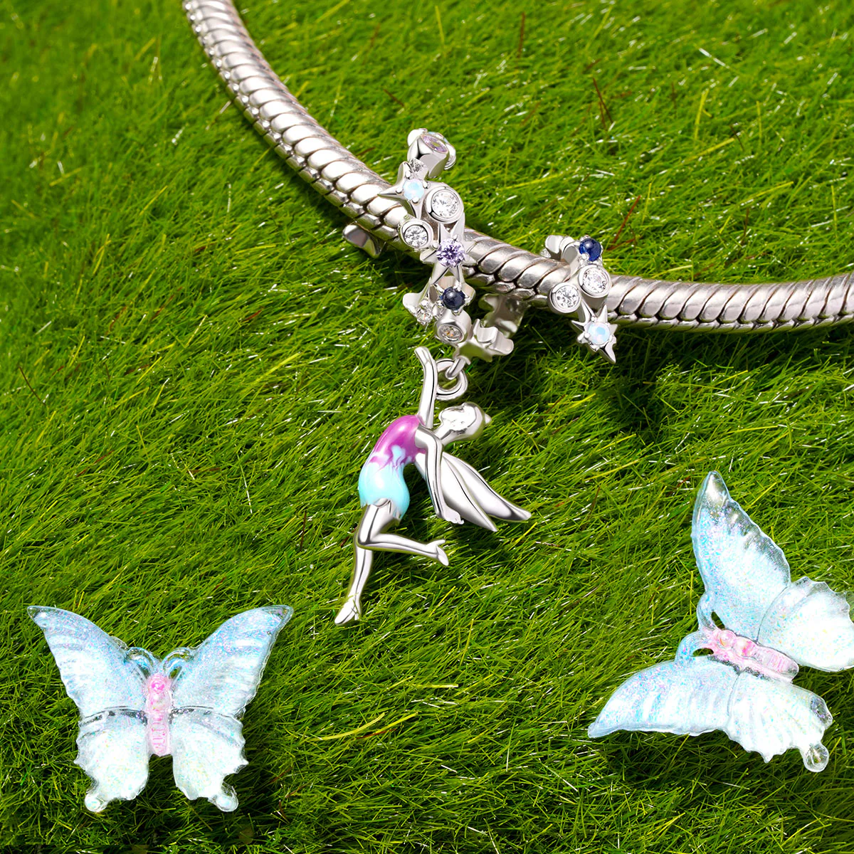 Gnoce Night Fairy Pendant Dangle Charm - Image 2