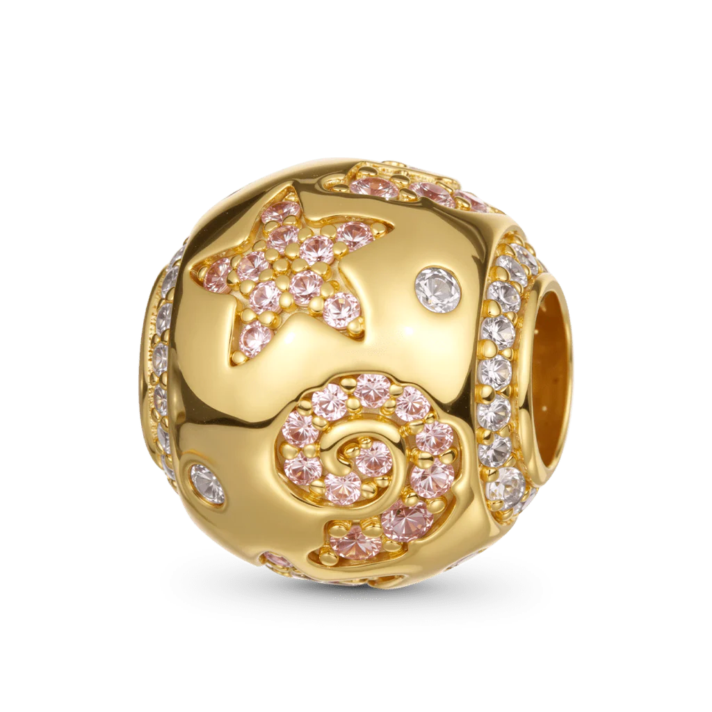 Gnoce Ocean Shell Charm Platinum-plated Silver Blend