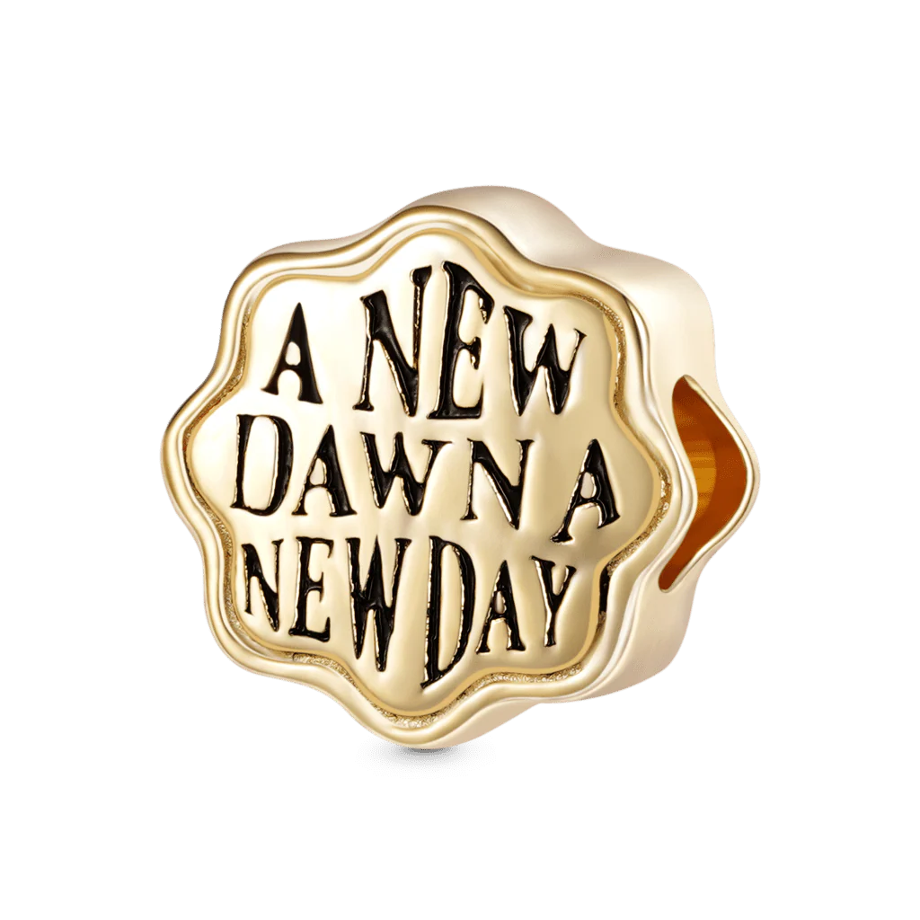 Gnoce "A NEW DAWN A NEW DAY" Optimism Flower-shape Charm