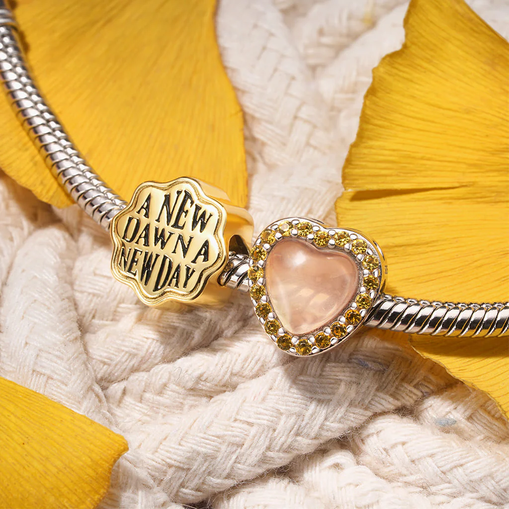 Gnoce "A NEW DAWN A NEW DAY" Optimism Flower-shape Charm - Image 3