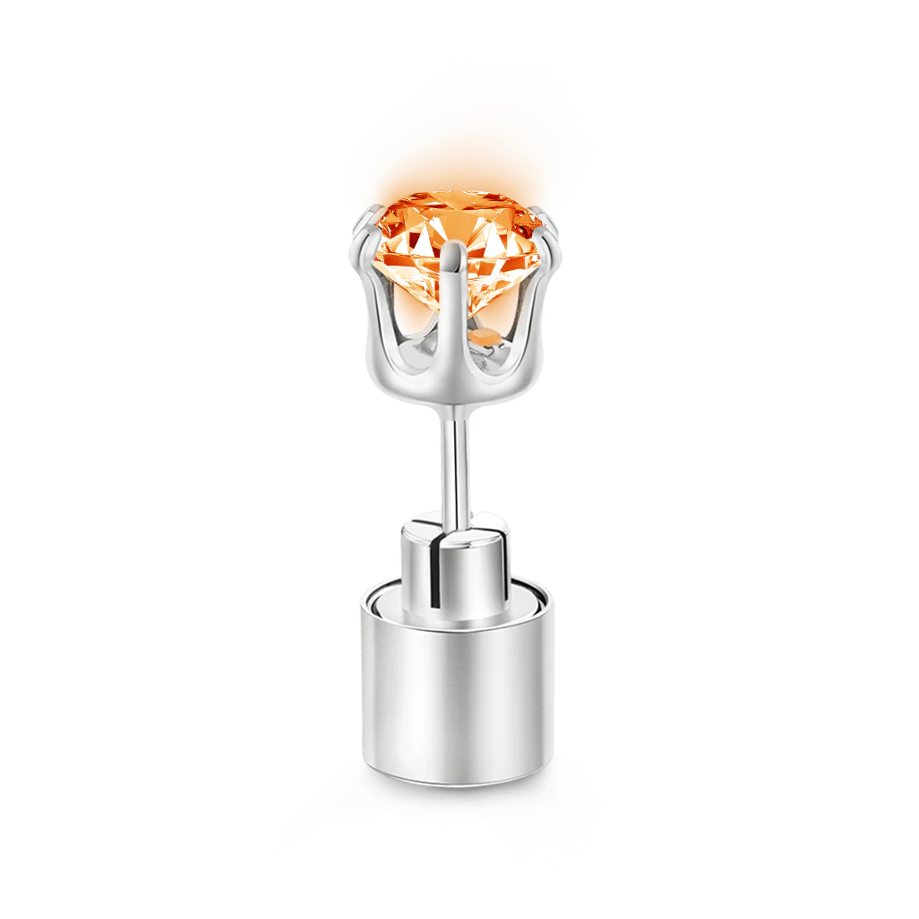 Gnoce Orange Party Light-up LED Stud Earring - Image 2