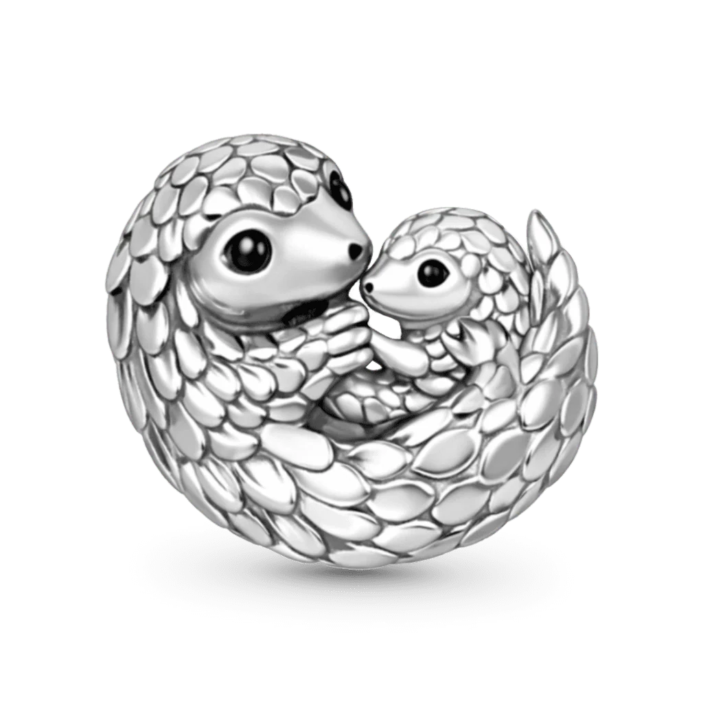 Gnoce Pangolin Embraces Baby Charm