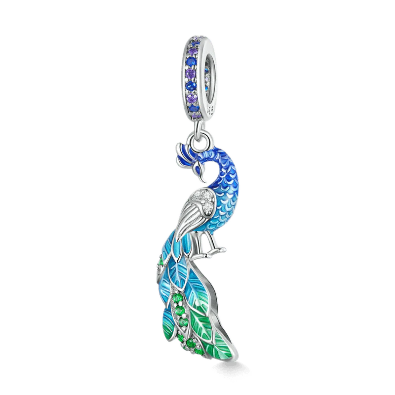 Gnoce Peacock Pendant Dangle Charm