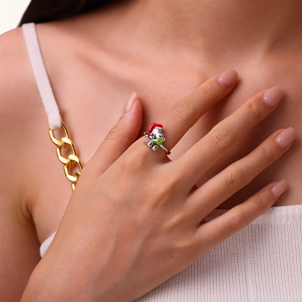 Gnoce Peanuts Christmas Snoopy Ring - Image 5