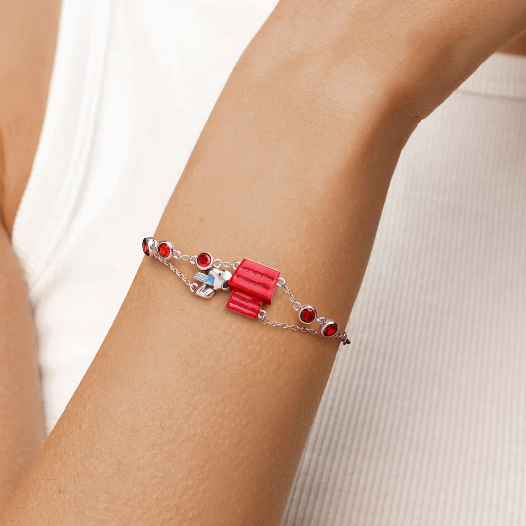 Gnoce Peanuts Snoopy Backing Onto The House Adjustable Bracelet - Image 2