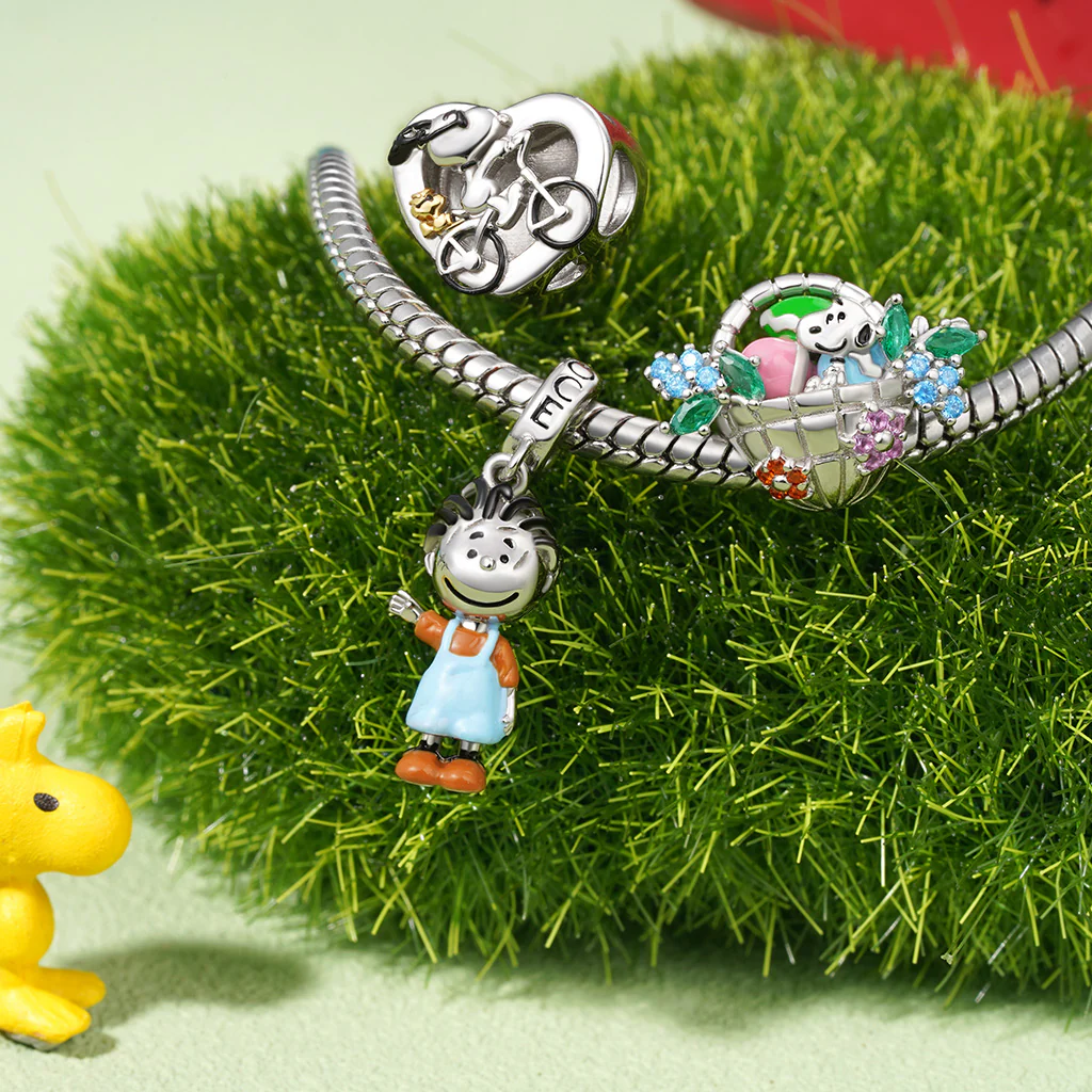Gnoce Peanuts Pig-Pen Pendant Dangle Charm - Image 4