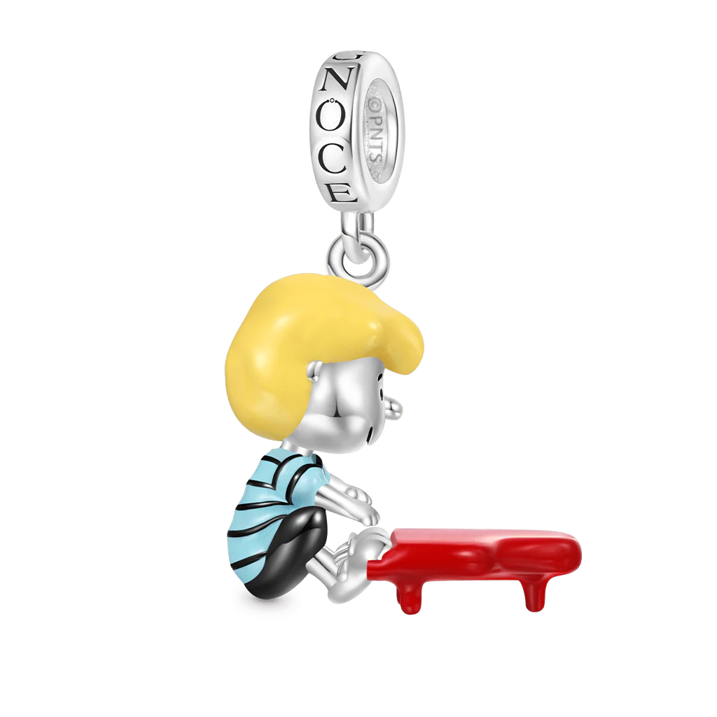 Gnoce Peanuts Schroeder Piano Pendant Dangle Charm