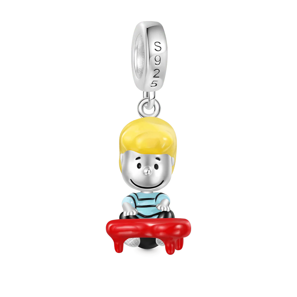 Gnoce Peanuts Schroeder Piano Pendant Dangle Charm - Image 3