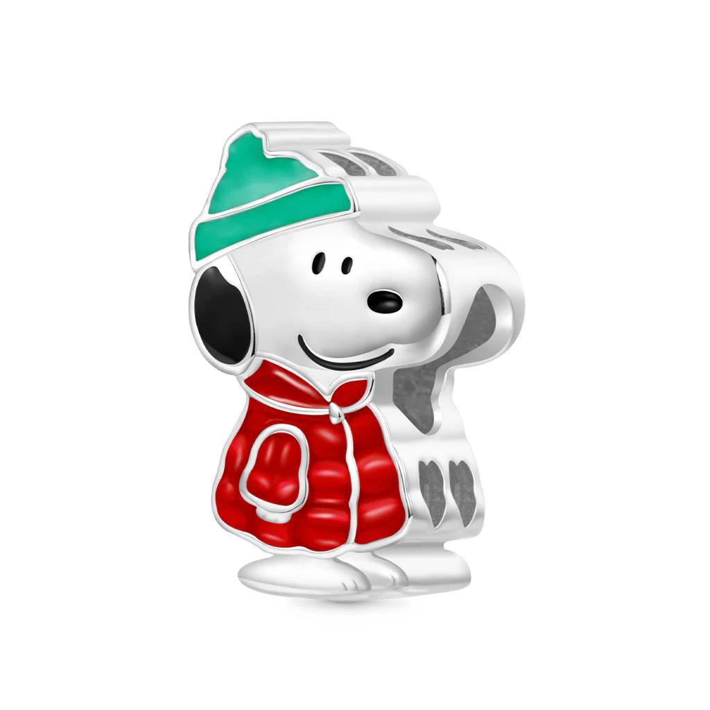 Gnoce Peanuts Snoopy Warm Winter Wishes Charm