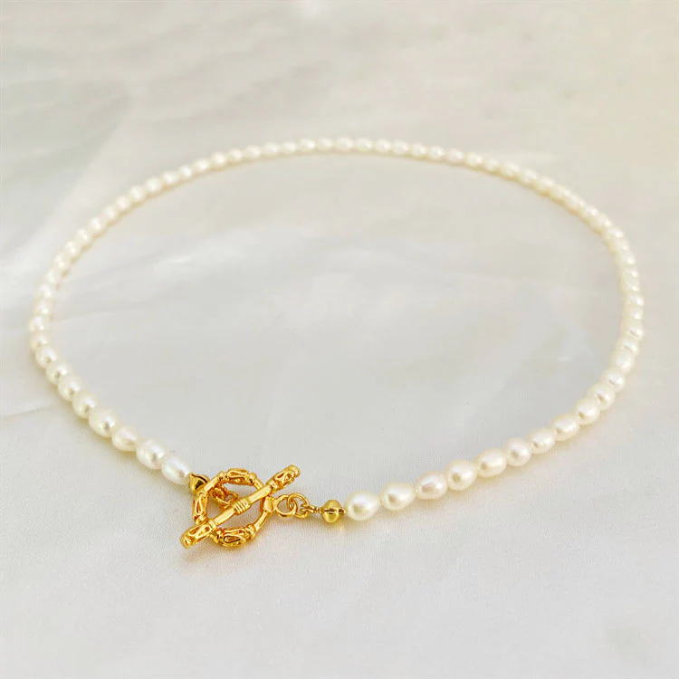 Gnoce Elegant Pearl Choker Necklace - Image 2