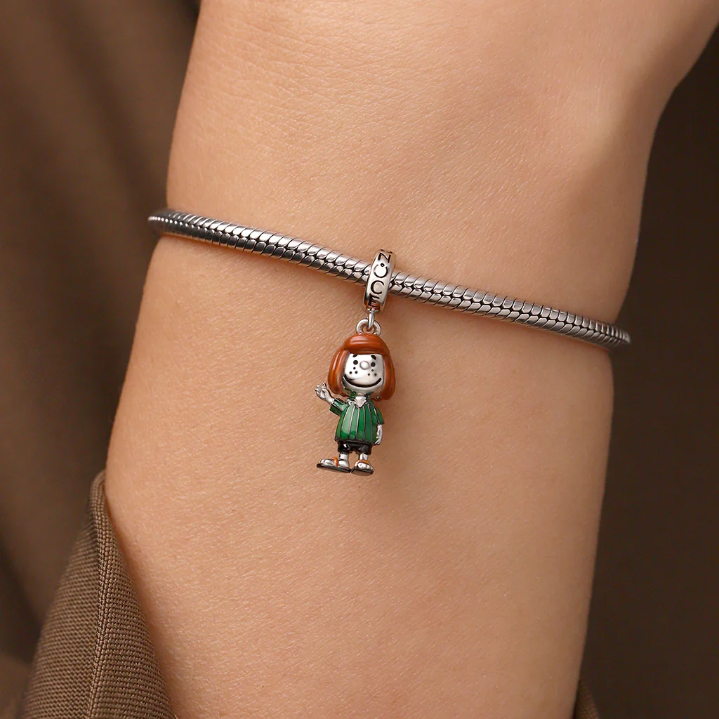 Gnoce Peanuts Peppermint Patty Pendant Dangle Charm - Image 7