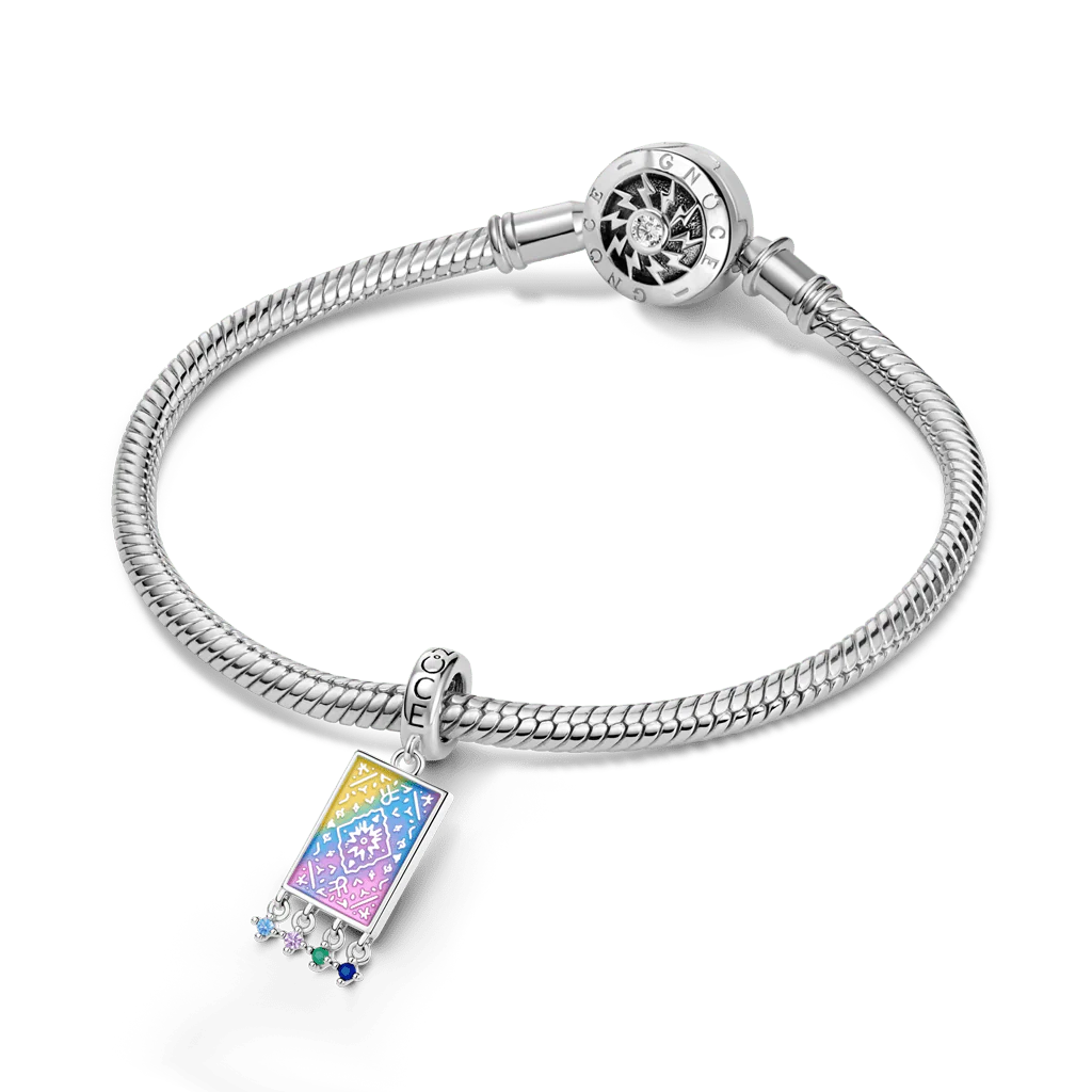 Gnoce  Persian Carpets Personalized Photo Charm Platinum-plated Silver Blend - Image 4