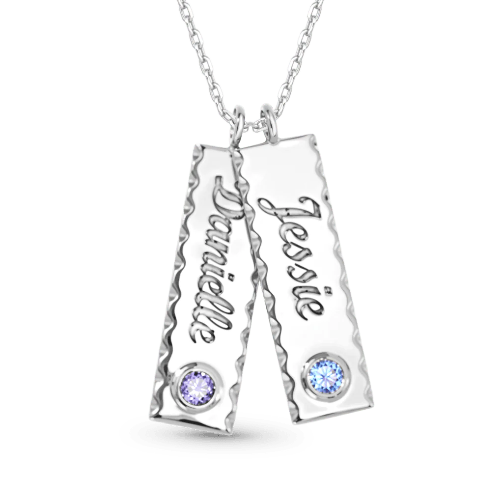 Gnoce Double Personalized Tag Name Necklace - Image 3