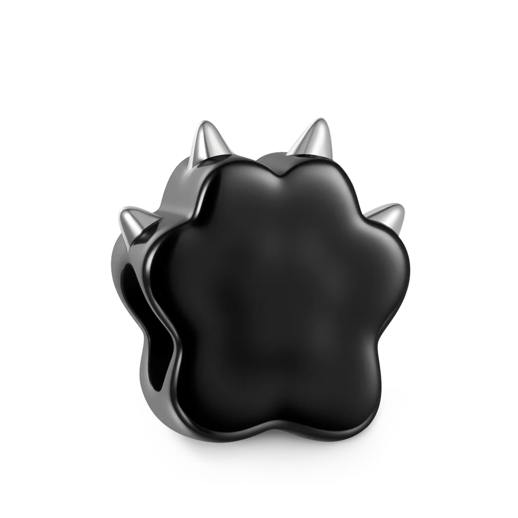 Gnoce Glow-in-the-Dark Pet Claw Charm Platinum-plated Silver Blend - Image 5