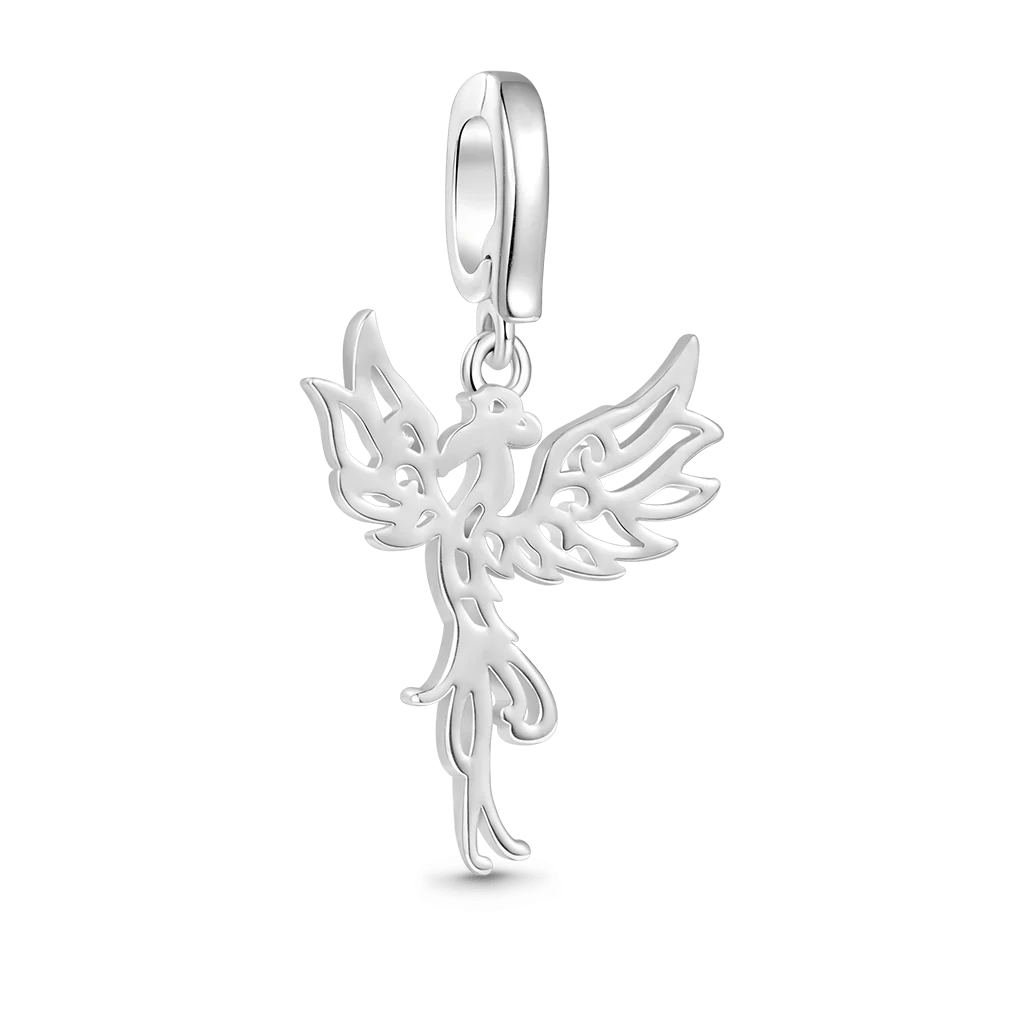 Gnoce Phoenix Clasp Clusters Charm Platinum-plated Silver Blend - Image 2