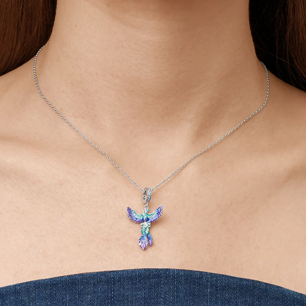 Gnoce Phoenix Pendant Dangle Charm - Image 5