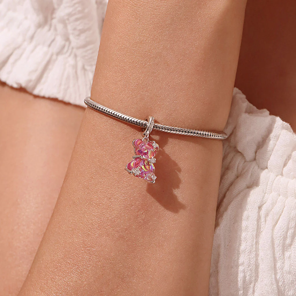 Gnoce Pink Dream Bear Pendant Dangle Charm - Image 5