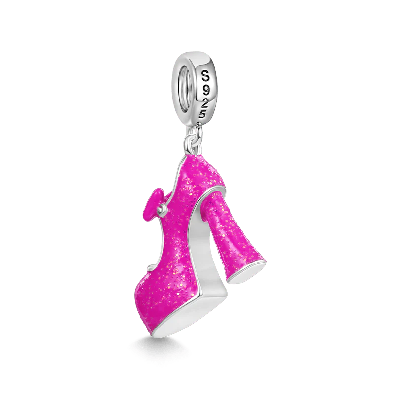 Gnoce Sexy Pink High Heel Charm Platinum-plated Silver Blend - Image 2