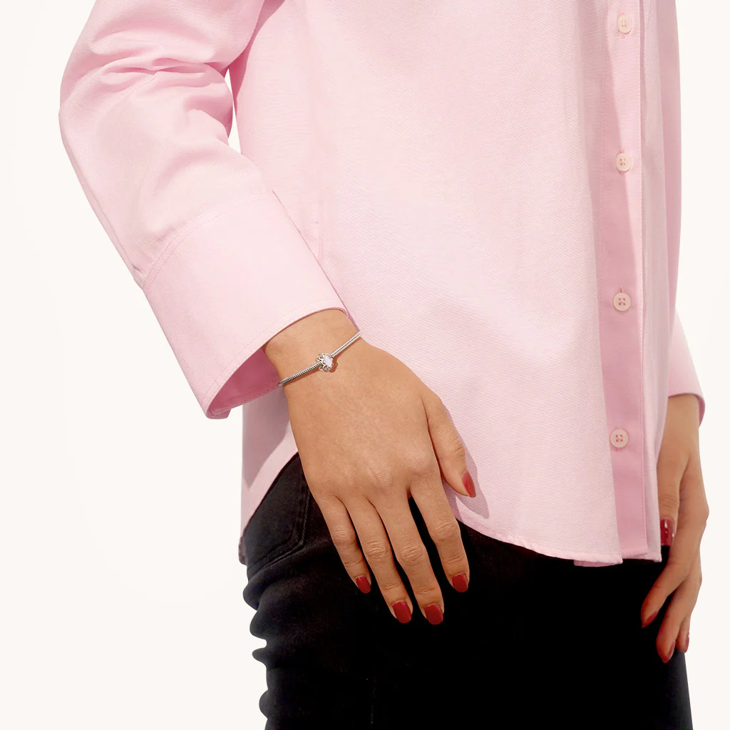 Gnoce Pink Lace Stopper Charm - Image 4