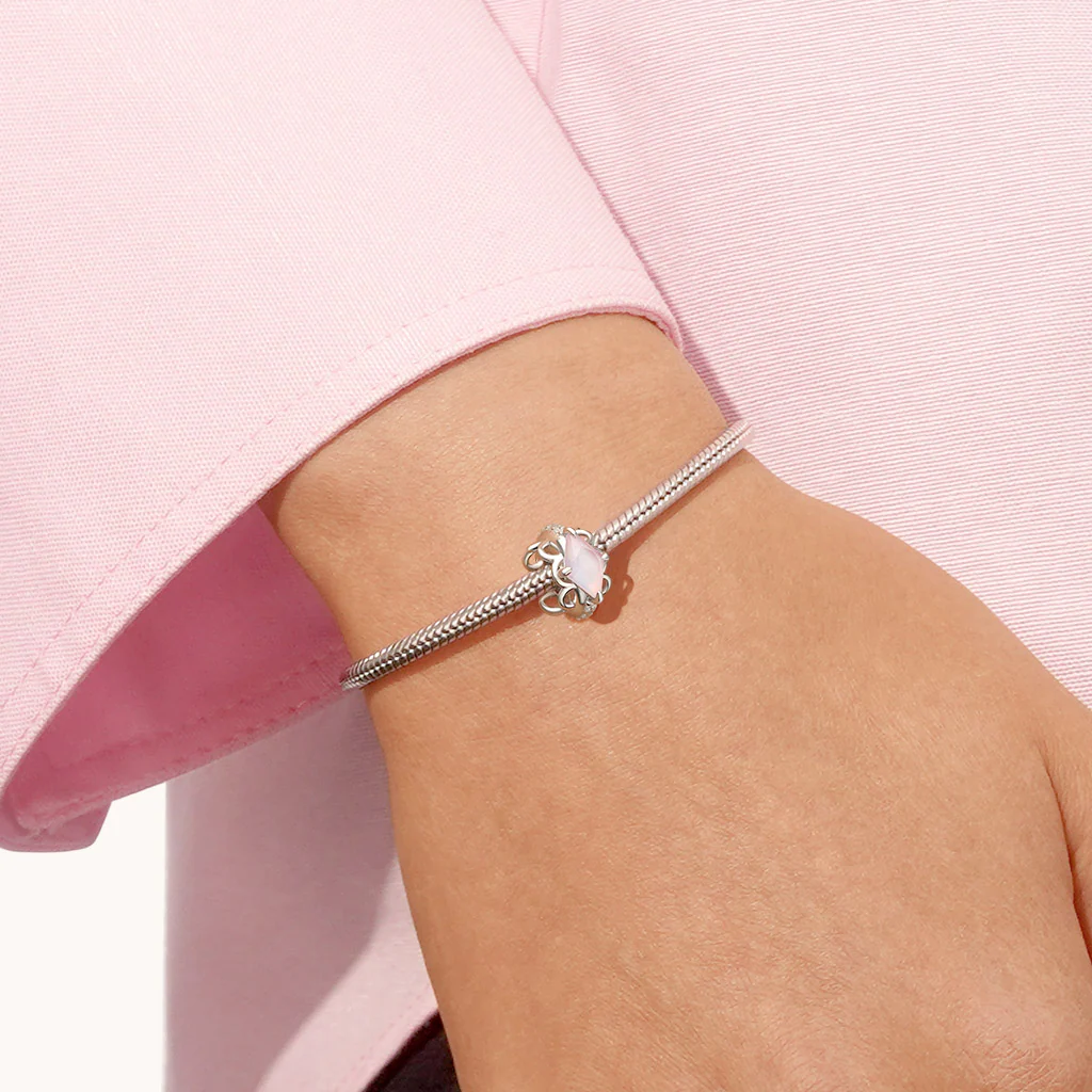 Gnoce Pink Lace Stopper Charm - Image 5