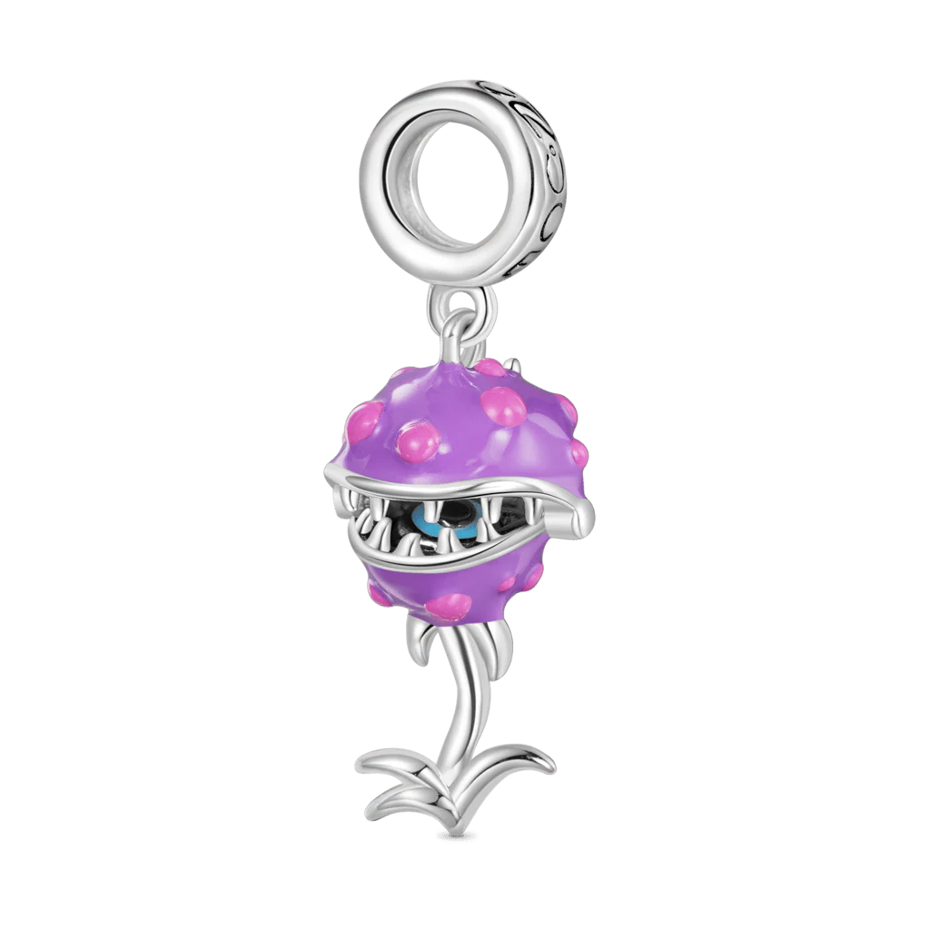 Gnoce Openable Piranha Eyeball Charm Platinum-plated Silver Blend - Image 2