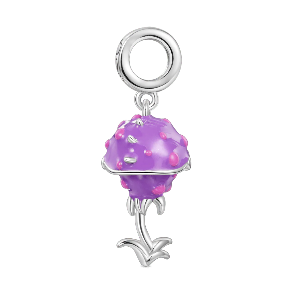 Gnoce Openable Piranha Eyeball Charm Platinum-plated Silver Blend - Image 3