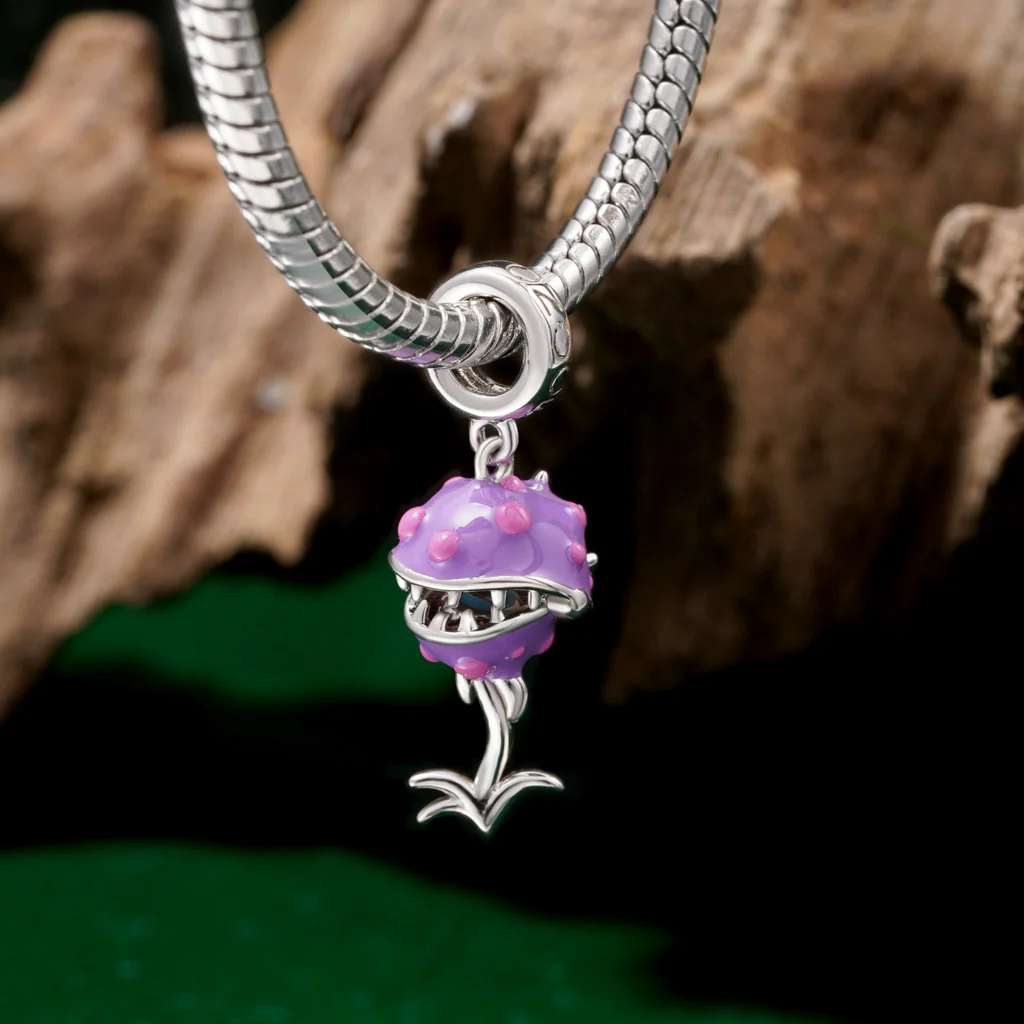 Gnoce Openable Piranha Eyeball Charm Platinum-plated Silver Blend - Image 4