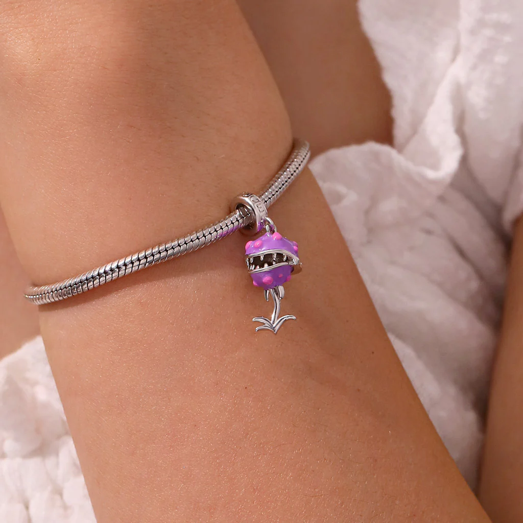 Gnoce Openable Piranha Eyeball Charm Platinum-plated Silver Blend - Image 6