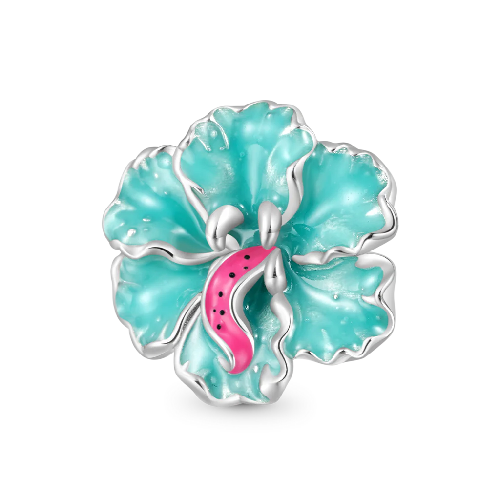 Gnoce Glow-in-the-Dark Piranha Flower Charm Platinum-plated Silver Blend - Image 2
