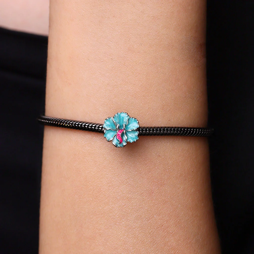 Gnoce Glow-in-the-Dark Piranha Flower Charm Platinum-plated Silver Blend - Image 6