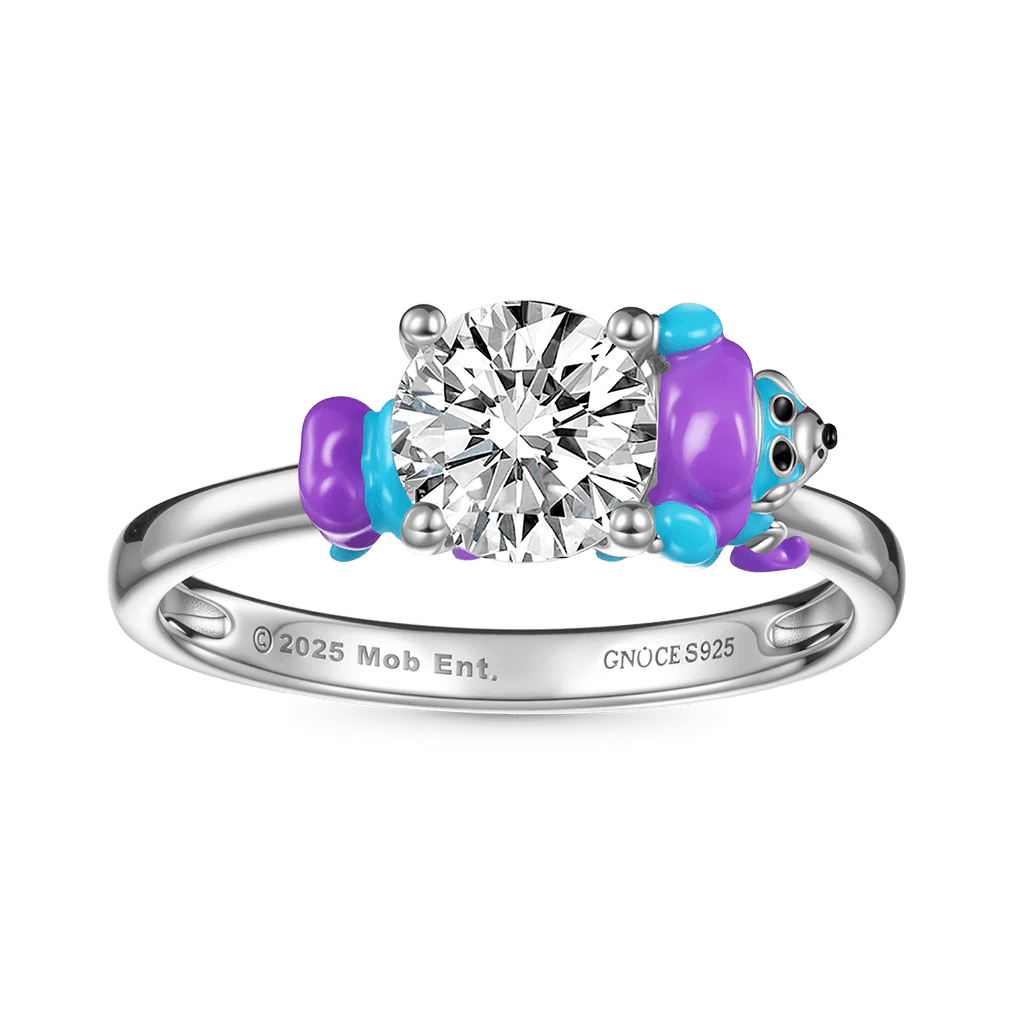 Gnoce Poppy Playtime PJ Pug-a-Pillar  Embraces Moissanite Round Cut Ring - Image 2