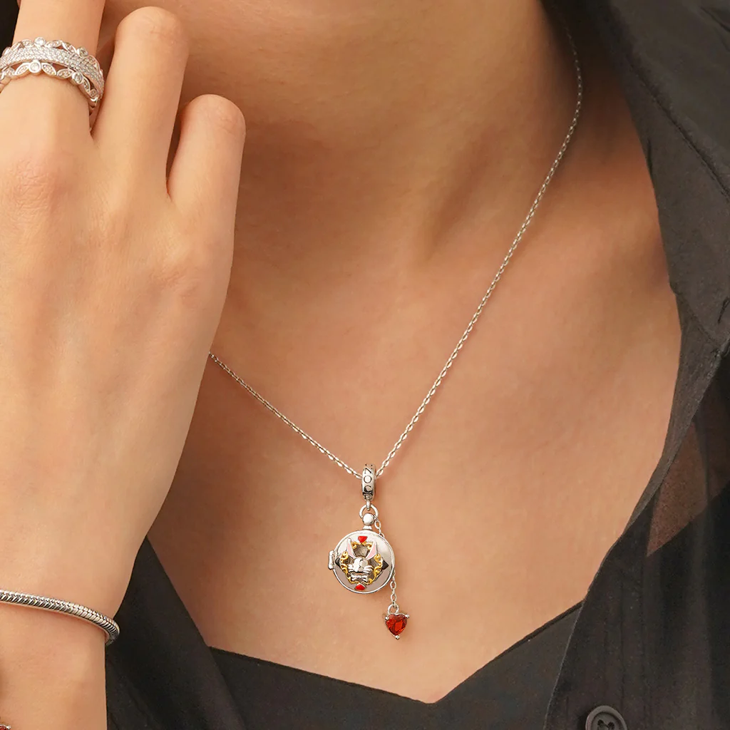 Gnoce Pocket Watch Rabbit Ears Pendant Dangle Charm - Image 6
