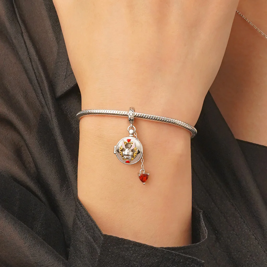 Gnoce Pocket Watch Rabbit Ears Pendant Dangle Charm - Image 7